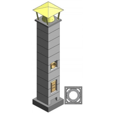 Комплект керамического дымохода Ø200 (AWT)